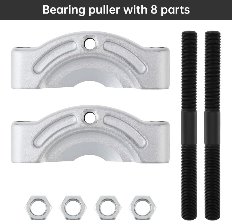 ChgImposs Heavy Duty Bearing Puller Tool with 1/2"–4-5/8" Jaw Spread, 1/2"-13 Threaded Holes, 4" Chrome-Plated Gear & Pinion Splitter for Wheel Hub, Bearing, Pulley – Auto & ATV Use - Image 5